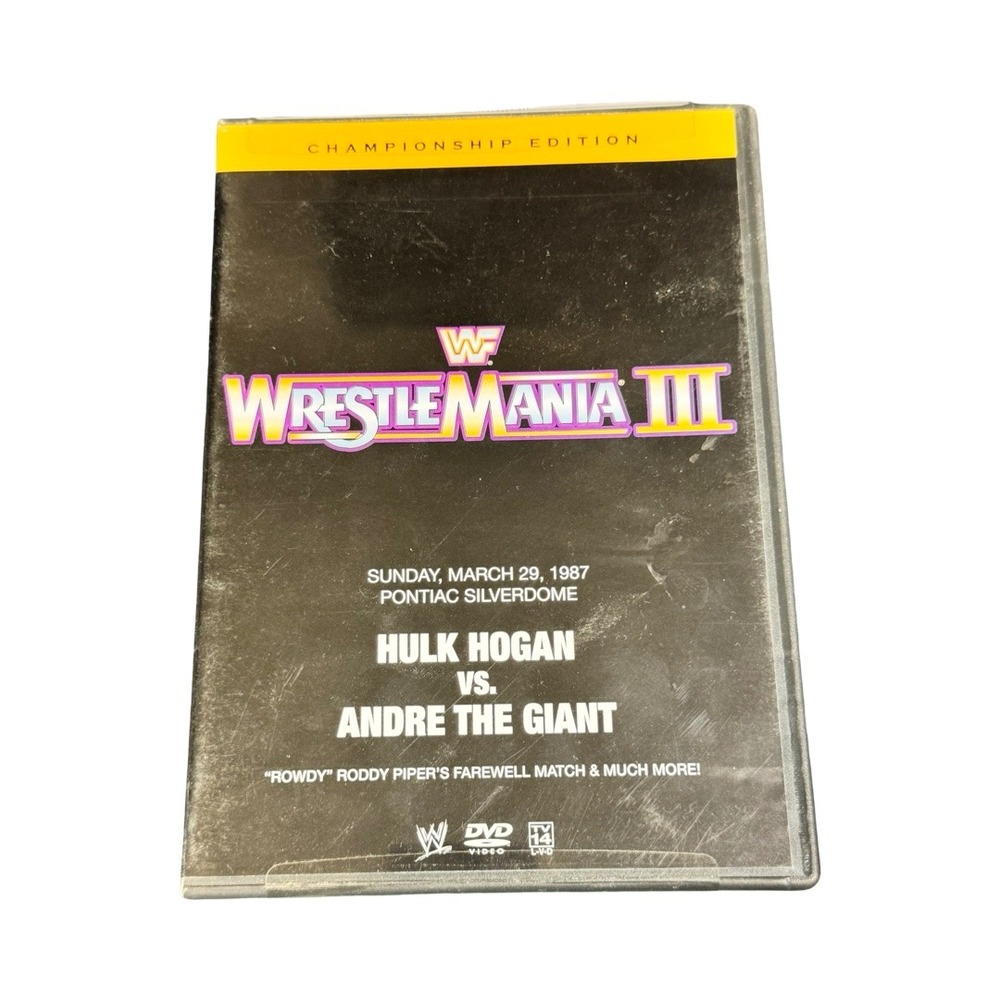 WWE WrestleMania III Championship Edition DVD 2-Disc Set Hulk Hogan Andre Giant